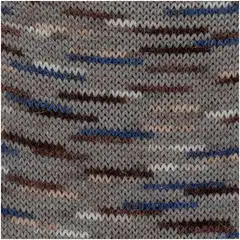 House sukkalanka Alpakka 100g CNE-1520 brown/blue/beige stripes - 2