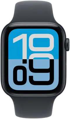 Apple Watch SE 3 GPS 44mm yönsininen alumiinikotelo, yönsininen sport ranneke - M/L - MEHQ4QN/A - 1