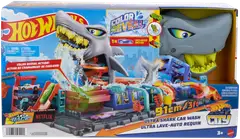 Hot Wheels City Ultra Shark -autopesulaleikkisetti - 4