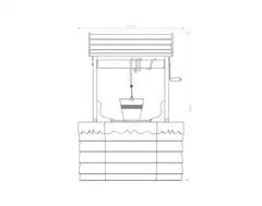 Pihakaivo punainen, mukana vinssi ja köysi. Sopii sisähalkaisijaltaan 80 cm oleville betonirenkaille - 4