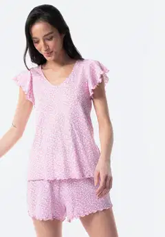 TEX naisten shortsipyjama I279928 - pink - 1