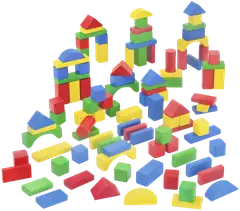 Heros rakennussarja Blocks Värikkäät puiset palikat 100 osaa - 3