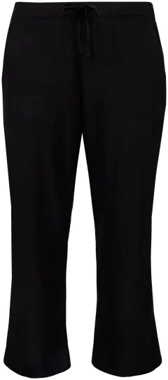 House naisten pellavasekoitehousut 222HP16332, D-mitoitus - Black linen - 1