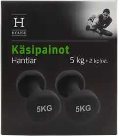 House käsipainot neopreeni 2 x 5kg - 1