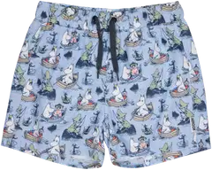 Muumi Lasten uimashortsit Veneilijät 592146 - Vaaleansininen - 1