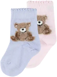 House lasten nilkkasukat 234H362644 2-pack - Pink - 1