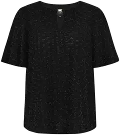 Now Curvy naisten juhlatunika 11861 - Glitter Black - 1