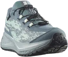 Salomon Aero gravel waterproof junior, vedenpitävä juoksukenkä - Stormy Weather/Lichen/Clearly - 2