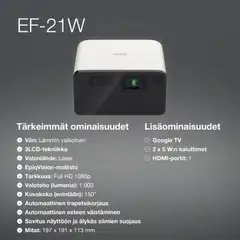 Espon laserprojektori EF-21W valkoinen - 5