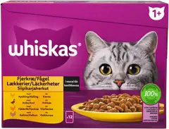 Whiskas 1+ Siipikarjaherkut kastikkeessa (12 x 85 g) - 1