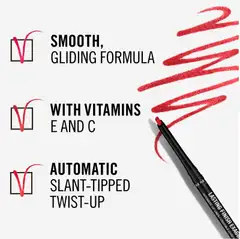 Rimmel Lasting Finish Exaggerate Automatic Lip Liner 1 g 024 Red Diva huultenrajauskynä - 4