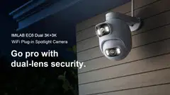 Imilab EC6 Dual 3K+3K WiFi -valvontakamera kahdella objektiivilla ulkokäyttöön CMSXJ68A - 22