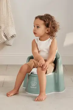 BabyBjörn pottatuoli - syvä vihreä/valkoinen - 2