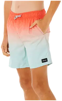 Rip Curl poikien uimashortsit offset fade volley  05SBBO - RED - 1
