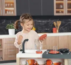 Smoby Kitchen Island, keittiösaareke kokkailuleikkeihin - 6