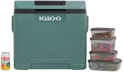 Igloo termosähköinen kylmälaukku pyörillä IE42R ACDC, tilavuus 42l, vihreä - 11