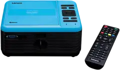 Lenco Full HD LCD-projektori sisäänrakennetulla DVD-soittimella ja Bluetooth audio yhteydellä LPJ-500BU sininen - 4
