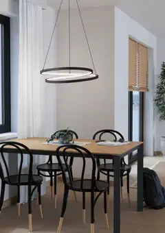 EGLO riippuvalaisin Ruotale LED 37W 55 cm musta/valkoinen - 5