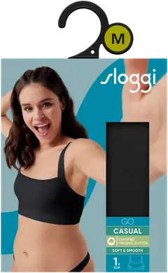 Sloggi naisten liivitoppi go casual h - BLACK - 7