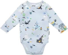 Muumi vauvojen body Leikkihetki 593834 - vaaleansininen - 1