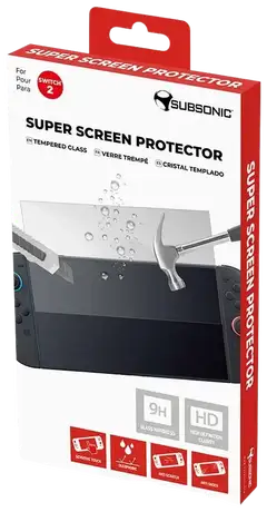 Subsonic Super Screen Protector 9H panssarilasi, Switch 2 - 2