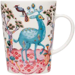 Iittala Satumetsä pinkki-taivaansininen 0,4L muki - 1