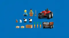 LEGO® City Great Vehicles 60461 Maatilan punainen traktori, peräkärry ja lampaat - 8