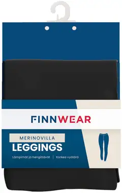 Finnwear naisten merinovilla leggingsit H65784 - BLACK - 3