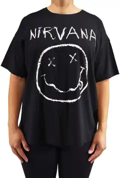 Nirvana naisten t-paita - MUSTA - 2