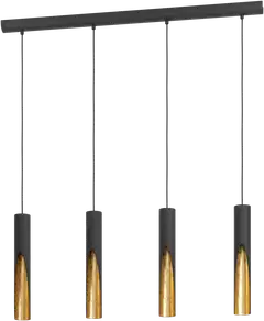 EGLO riippuvalaisin Barbotto GU10 4-os. musta/kulta - 1