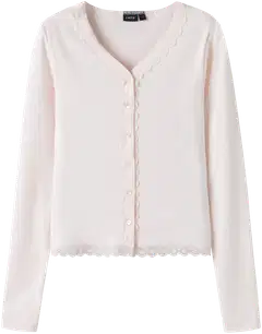 LMTD lasten neuletakki - Pink Marshmallow - 1