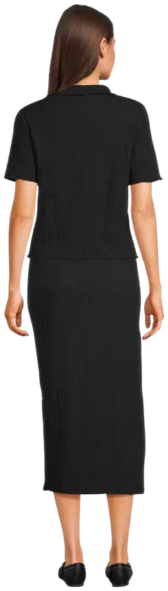 WKLY. naisten kauluspusero 213W090141 - BLACK - 4