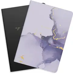 Notebook lilac & black 2 pack - 1