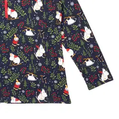 Muumi naisten pyjama Hiihtoretki 593716 - tummansininen - 6