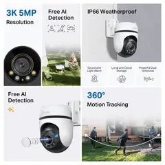 TP-Link Tapo C530WS -valvontakamera ulkokäyttöön - 12