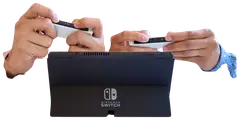 Nintendo Switch pelikonsoli OLED  White - 14