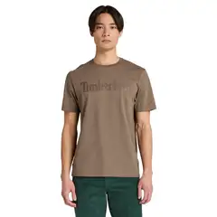 Timberland miesten logo t-paita Northwood - CHOCOLATE CHIP - 3
