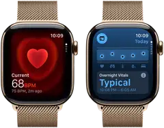 Apple Watch Series 11 GPS + Cellular 42mm kultatitaani kotelo, kultatitaani Milanese ranneke - MF8Y4QN/A - 5