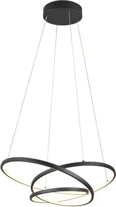 Trio led riippuvalaisin Darvin 64 cm musta SwitchDimmer - 1