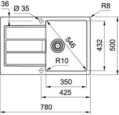 Franke allas upotetettava Sirius S2D 611-78 carbon - 2