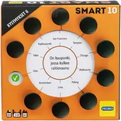 Peliko tietopeli Smart10 Kysymykset 6 - 2