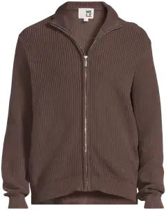 WKLY. miesten vetoketjuneuletakki acid wash CYCLO® 195W312666 - Chocolate - 2