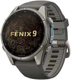 Garmin Fenix 9 43 mm titaani- ja kivenharmaa urheilukello - 2