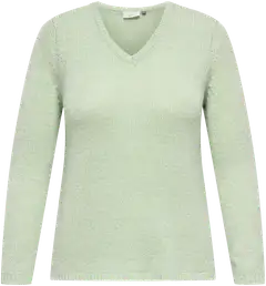 ONLY CARMAKOMA naisten neule Cargeena - Subtle Green - 1