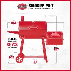 Char-Griller® Smokin' Pro Offset Smoker Savustingrilli - 12