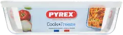 Pyrex Cook & Freeze kannellinen lasivuoka 19x14cm - 2