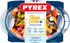 Pyrex lasipata, pata 2,9 l + kansi 1,6 l - 2