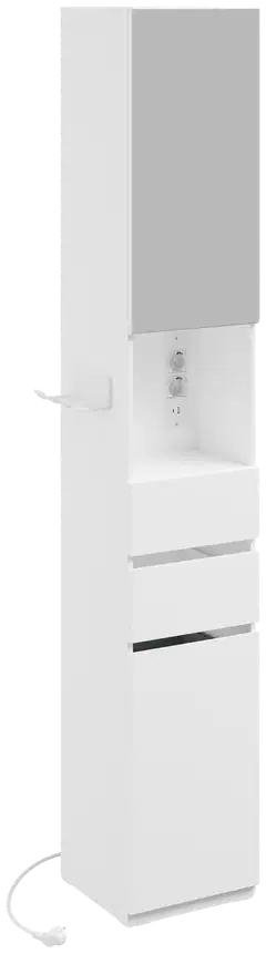 SoBuy kylpyhuonekaappi valkoinen BZR240-E-W - 1