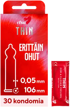 RFSU Thin ohut kondomi 30kpl - 1