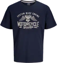 JJ REBEL miesten t-paita Jrebmatheo - Navy Blazer - 1